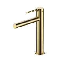 FD1-CLB-2L-57 - Baterie stativă lavoar înaltă COLIBRI, Auriu Periat