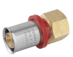FNPF1612 - Racord drept presare, 16x1/2" FI, țevi multistrat