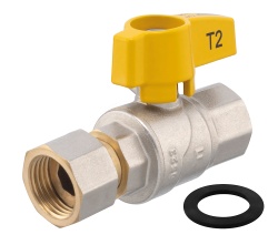 KGMN1SGP - Robinet gaz cu bilă drept, Tip G61, 1/2, FI-FI
