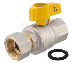 KGMN2SGP - Robinet gaz cu bilă drept, Tip G61, 3/4, FI-FI