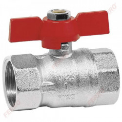 KMS3 - Robinet Trecere Din Alama Pt. Apa Pn16, 1" Fi-Fi Sfera Si Fluture