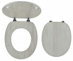 WC/DUBVELVET - Capac WC din MDF, decor stejar catifelat - Img 1
