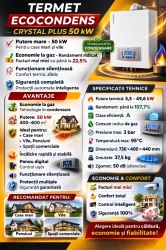 WKJ5001 - Centrala termica in condensare TERMET ECODENS CRYSTAL PLUS 50 kW – SYSTEM (doar incalzire) - Img 2