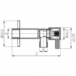 Z1234C - Robinet coltar cartus ceramic 1/2"x3/4", crom - Img 2