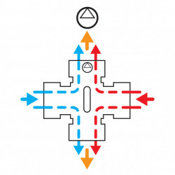 ZM41 - Vana de amestec 4 cai D.3/4", Kv = 6.0 m3/h - Img 2