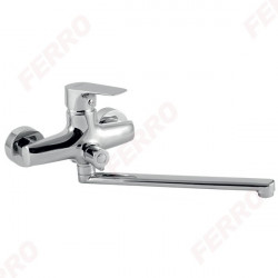 97071/1,0 - Baterie Perete Cada/Dus Nice, Crom Pipa Mobila Fara Accesorii