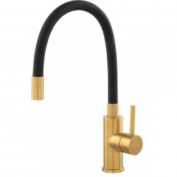 BZA4BSSG - Baterie Stativa Bucatarie Zumba, Gold/Negru, Pipa Flexibila - Img 1