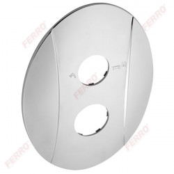 KRYT0050RA,0 - Ornament Oval Baterii Ingropate, Crom 2 Orificii