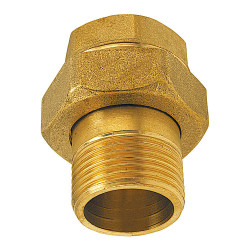 SG9 - Racord olandez din alama 1 1/4" FI-FE etansare conica - Img 1