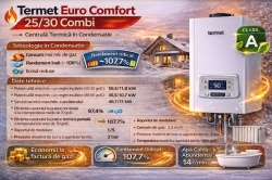 WKD54710000/EU2T - Centrala termica Euro Comfort 25/30 kW combi kit evacuare inclus - Img 2