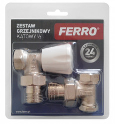 ZGB02 - Set robineti radiator tur/retur coltari 1/2"