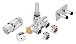 ZTT30CR - Set robinet colțar termostatic cu tub de imersie, presetare