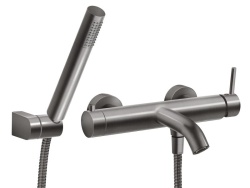 BCK11GM - Baterie Perete Cada/Dus Ciriculus, Gun Metal Cu Accesorii