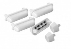 DORAZY/BILA - Set Tampoane Sustinere Capac Wc, Alb