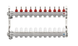 FC-RZPU011SR - Distribuitor-colector 1" inox, tip RZPU, 11 circuite/căi