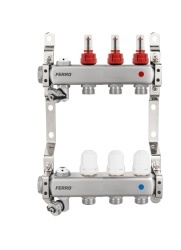 FC-RZPU03SR - Distribuitor-colector 1" inox,tip RZPU,3 circuite/căi