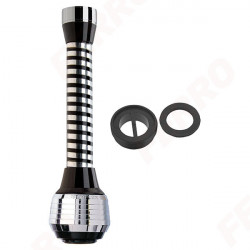P1314-W - Regulator De Debit Lung 2 Functii, Crom/Negru Pt. Baterii Spalator - P1314-W