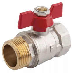 Robinet Sferic Apa Fluture, Pn16, Int.-Ext. 1"