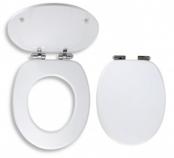 WC/SOFTMDF - Capac WC alb, soft close, MDF