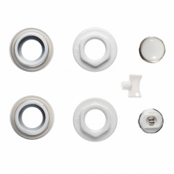 ZGG1B - Set reductii 1x1/2" dop si aerisitor manual 1/2" pt. radiatoare de aluminiu - Img 1