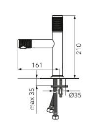 FD1-ARD-2-25 - ARDESIA, Baterie stativa lavoar - Img 2