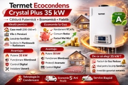 WKJ5501 - Centrala termica in condensare TERMET EURO COMFORT 35 kW – SYSTEM (doar incalzire) - Img 2