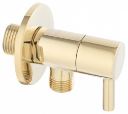 Z295-G - Robinet coltar cu cartus ceramic 1/2"x3/8" Rotondo, auriu - Img 1