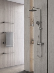 FD1-ZFR-7USET1-04 - ZAFFIRO, Coloana de dus cu baterie cada/dus