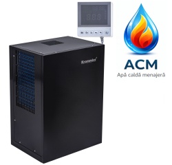 K-HOMEWM-3.6KW - Pompa de caldura aer-apa Krommler Home 3.6 kW pentru incalzire apa calda menajera (ACM), montaj interior pe perete, 230V