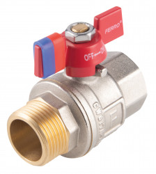 KFPM11 - Robinet trecere sfera fluture PN30, 1/2" FI-FE, F-Power - Img 1