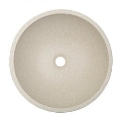 VRR1421T - Lavoar granit rotund fara preaplin Ø410x135 mm , bej - Img 2
