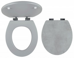 WC/SOFTSTONE1 - Capac WC din MDF inchidere lenta, decor piatra - Img 1