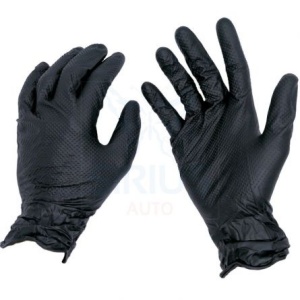 Manusi nitril texturate Negre, marimea xxL, (50 bucati - 25 perechi), Mercator Gogrip-NG-xxL, Gogrip-NG-XXL