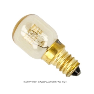 BEC CUPTOR E14-25W, 300° ELECTROLUX / AEG
