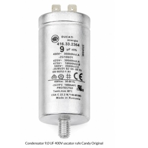 Condensator 9,0 UF 400V uscator rufe Candy - Img 2