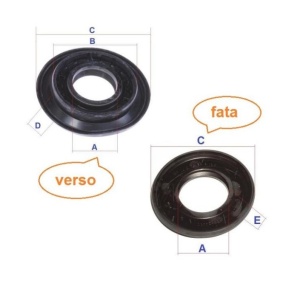 Simering cuva masina de spalat 40x70/80x10.5/15 mm, 603260 - Img 2