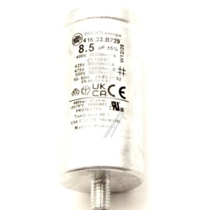 Condensator pornire motor uscator Siemens, capacitate 8.5mF , 9770805 - Img 3