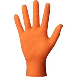 Manusi nitril texturate Orange, marimea xL, (50 bucati - 25 perechi), Mercator Gogrip-OR-xL, Gogrip-OR-XL
