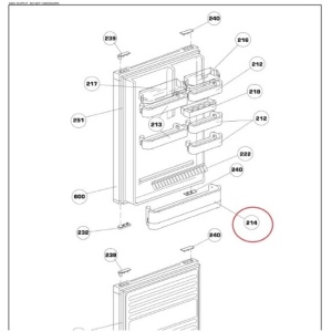Raft usa frigider Beko, M300639 - Img 3