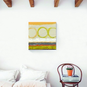 Tablou decorativ canvas abstract cu linii și cercuri