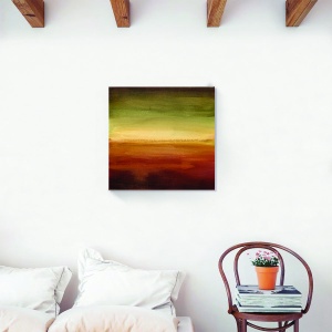 Tablou decorativ abstract multicolor pe canvas 60x60 cm