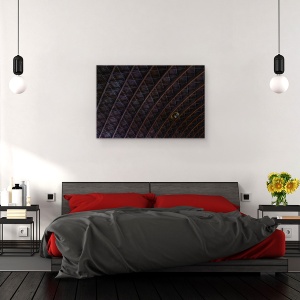Tablou canvas - Acoperisuri, Plafon, Abstract, Arhitectura, Lampa, Model, 60 x 90 cm - Img 3