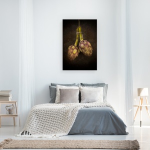 Tablou canvas - Anghinare, Anghinare, Vegetal, Legume, Bucatarie, Agatat, Omida, 60 x 90 cm - Img 3