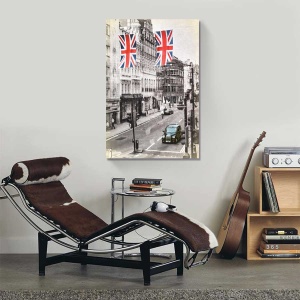 Tablou Canvas - Anglia, London, Alb/negru, 60 x 90 cm - Img 2