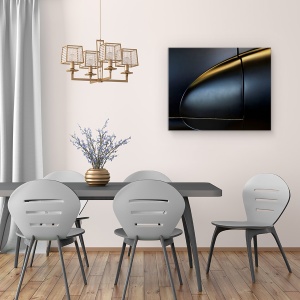 Tablou canvas - Anii '50, Masina Clasica, Vintage, Retro, 60 x 75 cm - Img 4