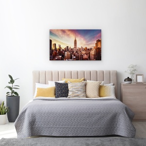 Tablou Canvas - Apus De Soare In Midtown, 50 x 80 cm - Img 3