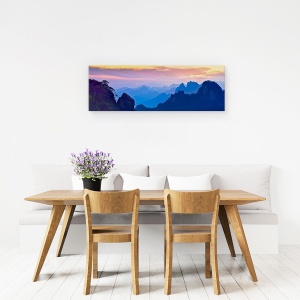 Tablou Canvas - Apus De Soare In Sanqing Mountain, China, Asia, 30 x 90 cm - Img 4
