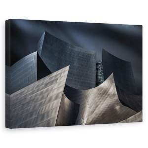 Tablou canvas - Arhigraf, Arhitectura, Otel, Metal, Farfurii, Cladire, 60 x 90 cm