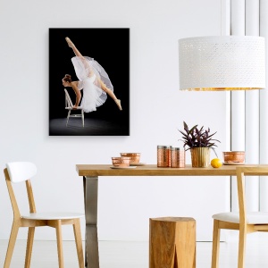 Tablou canvas - Atingerea Clasei, Portret, Skirt, Pozeaza, Intinde, Flexibil, 50 x 70 cm - Img 4