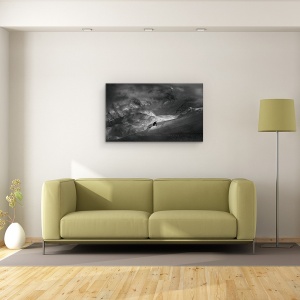 Tablou canvas - Aventura Cu Preocupari, Actiune, Sport, Schi, Schior, Snowboard, 50 x 80 cm - Img 2